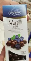 Mängden socker i Mirtilli neri gialli neri ricoperti di cioccolato
