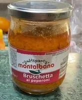 Mängden socker i Bruschetta ai peperoni