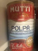 Mängden socker i 5 / 1 Mutti Polpa Fine Mutti