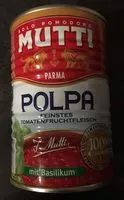 Mängden socker i Tomatenfruchtfleisch mit Basilikum