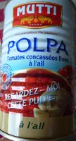Mängden socker i Polpa Tomates concassées fines à l'ail