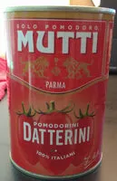 Mängden socker i Datterini / Dadeltomaten Mutti 400 GR.