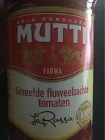 Socker och näringsämnen i Mutti passata