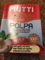 Mängden socker i Polpa parma