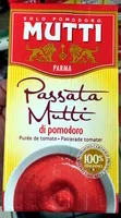 Mängden socker i Passata Mutti di pomodoro - purée de tomate