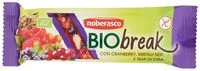 Mängden socker i Biobreak con Cranberry, Mirtilli Neri e Semi di Chia