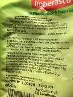 Mängden socker i Amandes emondées bio