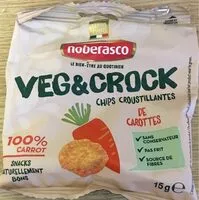 Mängden socker i Veg&Crock chips croustillante
