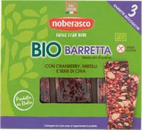 Mängden socker i Bio barretta con cranberry, mirtilli e semi di chia
