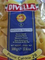 Mängden socker i Divella 028 Penne Candela GR. 500