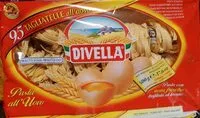 Mängden socker i Tagliatelle all' uovo