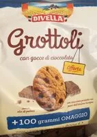 Mängden socker i Grottoli con gocce di ciocolato