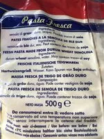 Mängden socker i Trofie pasta fresca