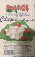 Mängden socker i Ciliegine di mozzarella