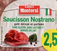 Mängden socker i saucisson nostrano