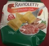 Mängden socker i Ravioletti con prosciutto crudo
