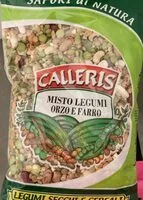 Mängden socker i Legumi Secchi Calleris