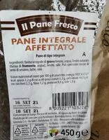 Mängden socker i Pane integrale affettato