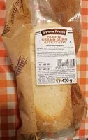 Mängden socker i Pane di grano duro affettato