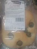 Mängden socker i Focaccina con olive