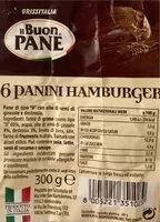 Mängden socker i Il Buon Pane- 6 panini hamburger