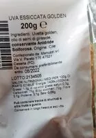 Mängden socker i Uva essiccata golden