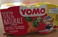 Mängden socker i Yogurt intero con ananas