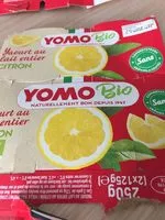 Mängden socker i Yaourt lait entier citron