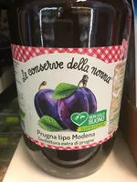 Mängden socker i Confettura extra prugna tipo Modena