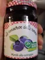 Mängden socker i Mirtilli allo sciroppo