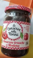 Mängden socker i Amarene brusche di modena