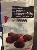 Mängden socker i Biscotti con gocce di cioccolate extra fondente
