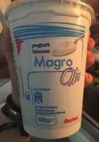 Mängden socker i Yogurt bianco magro 0%