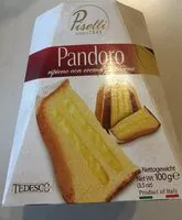 Mängden socker i Pandoro creme patissiere