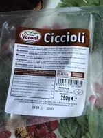 Mängden socker i ciccioli
