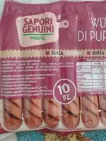 Mängden socker i Wurstel di Puro Suino