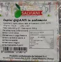 Mängden socker i Lupini giganti in salamoia
