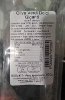 Mängden socker i Olive dolci giganti