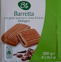 Mängden socker i Barretta con grano saraceno e crema al cacao biologica