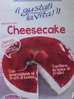 Mängden socker i Cheesecake ai frutti di bosco