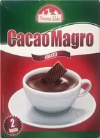 Mängden socker i Cacao magro amaro