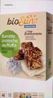 Mängden socker i Barrette proteiche alla frutta