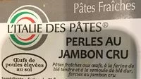 Mängden socker i Perles de jambon cru