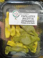 Mängden socker i Papillotes Ricotta épinards