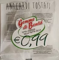 Mängden socker i Anacardi tostati