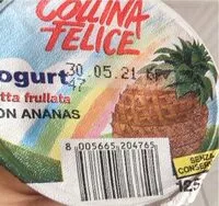 Mängden socker i Yogurt con ananas