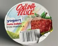 Mängden socker i Yogurt collina felice