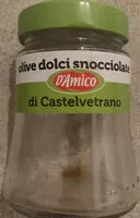 Mängden socker i olive dolci snocciolate di Castelvetrano