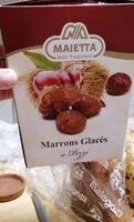 Mängden socker i Marrons Glaces a pezzi