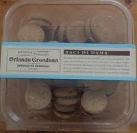 Mängden socker i Baci di dama